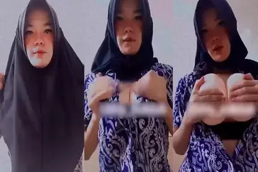 Bokep Indo Nabilah Hijab Toge Remas Toket Gede